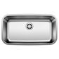 Blanco Stellar 28" Super Single Bowl Kitchen Sink in Refined Brushed, , large