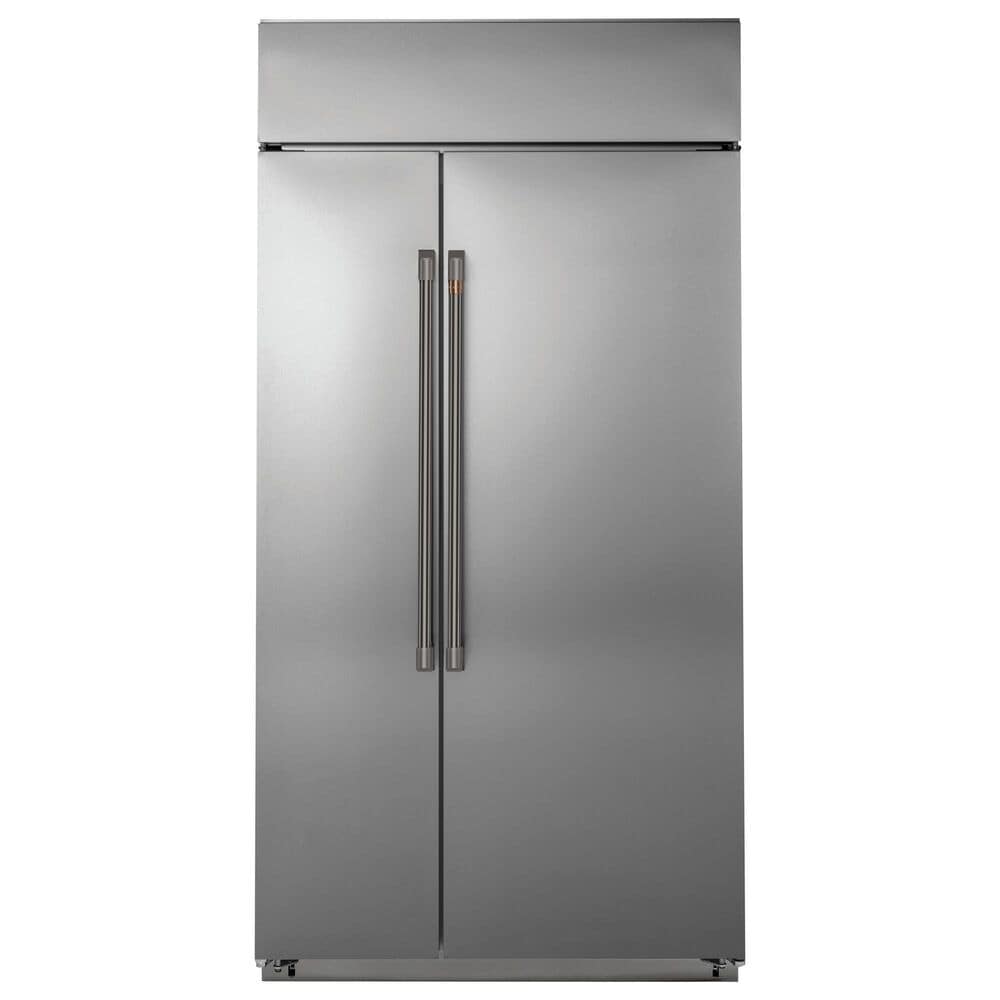 Cafe 34" Handle Kit for Side-by-Side Refrigerators in Brushed Black, , large