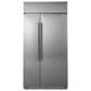 Cafe 34" Handle Kit for Side-by-Side Refrigerators in Brushed Black, , large