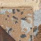 Nourison Silk Shadows 5"6" x 7"5" Beige and Blue Area Rug, , large
