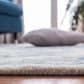 Safavieh Micro-Loop MLP213M 8" x 10" Ivory and Blue Area Rug, , large