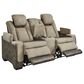 Ashley Next-Gen DuraPella Power Reclining Loveseat with Console in Sand, , large