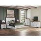 Ashley Savonport 5 Piece King Storage Bedroom Set in White and Brown, , large