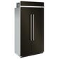 KitchenAid 25.5 Cu. Ft. Side By Side Built-In Refrigerator in Black Stainless Steel and PrintShield, , large