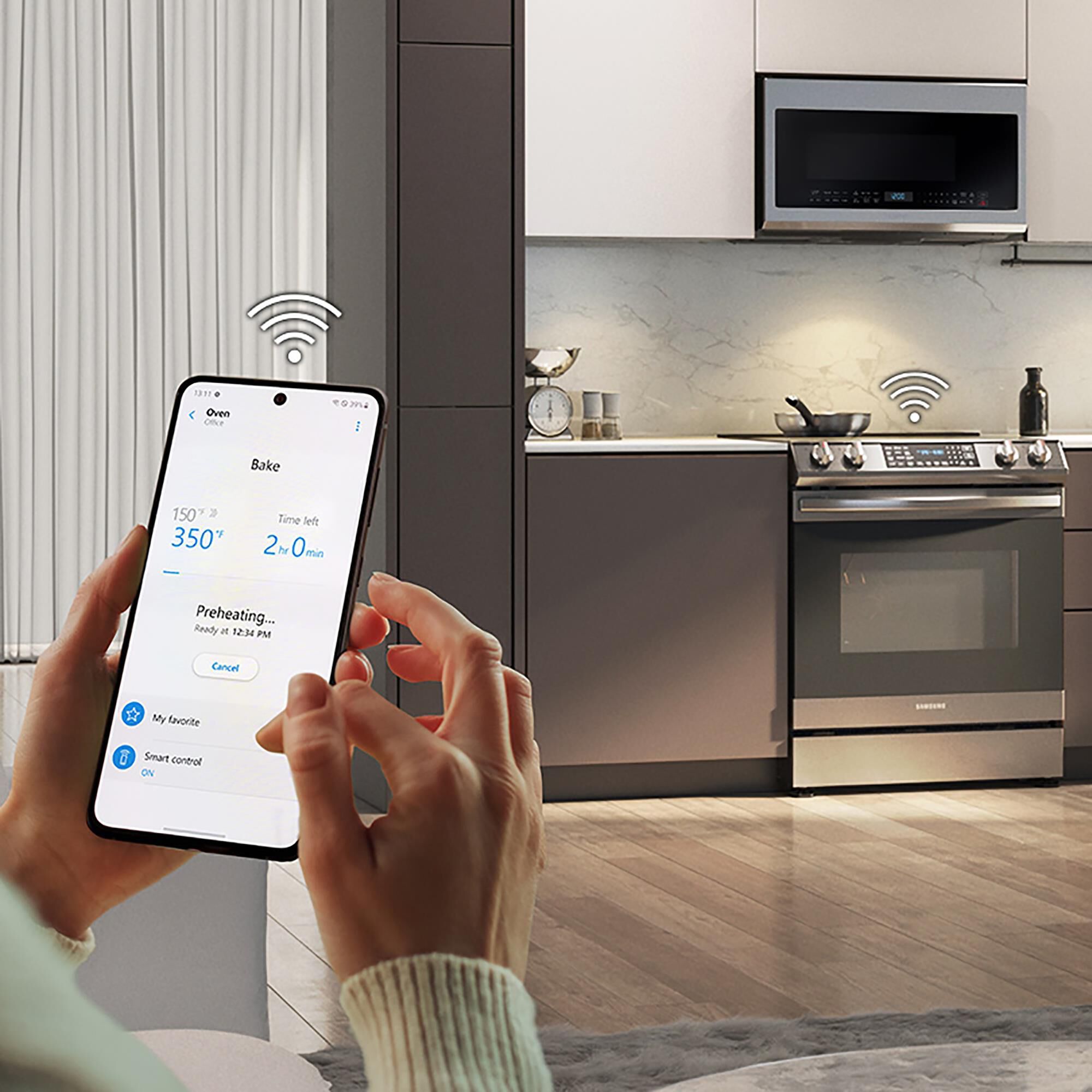 Samsung smart shop stove app