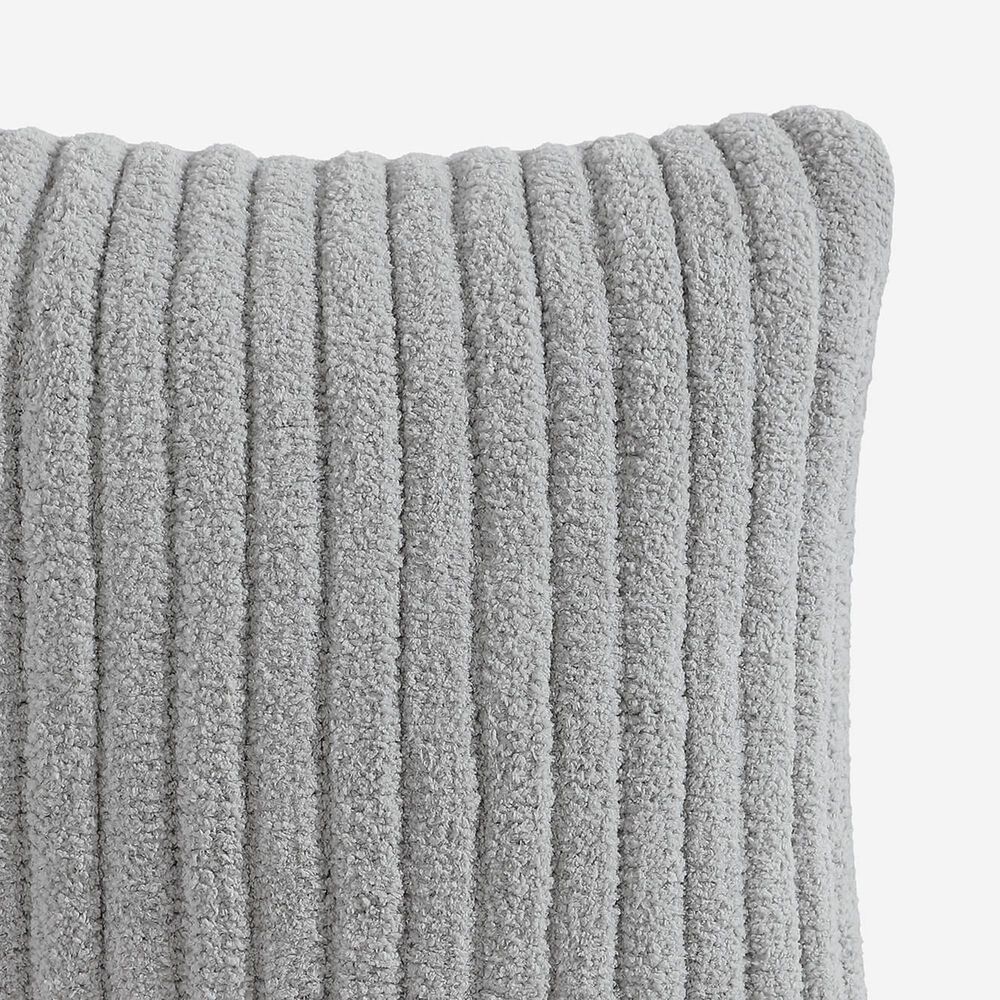 Sunday Citizen Snug Piped 20&quot; Square Throw Pillow in Cloud Gray, , large