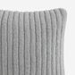 Sunday Citizen Snug Piped 20" Square Throw Pillow in Cloud Gray, , large