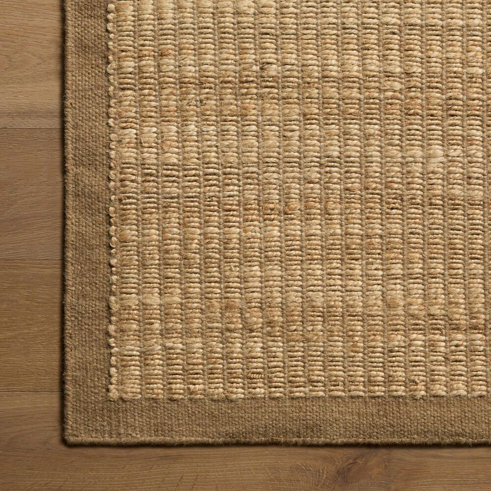 Amber Lewis x Loloi Lilah Natural and Bark 5' x 7'6" Area Rug, , large