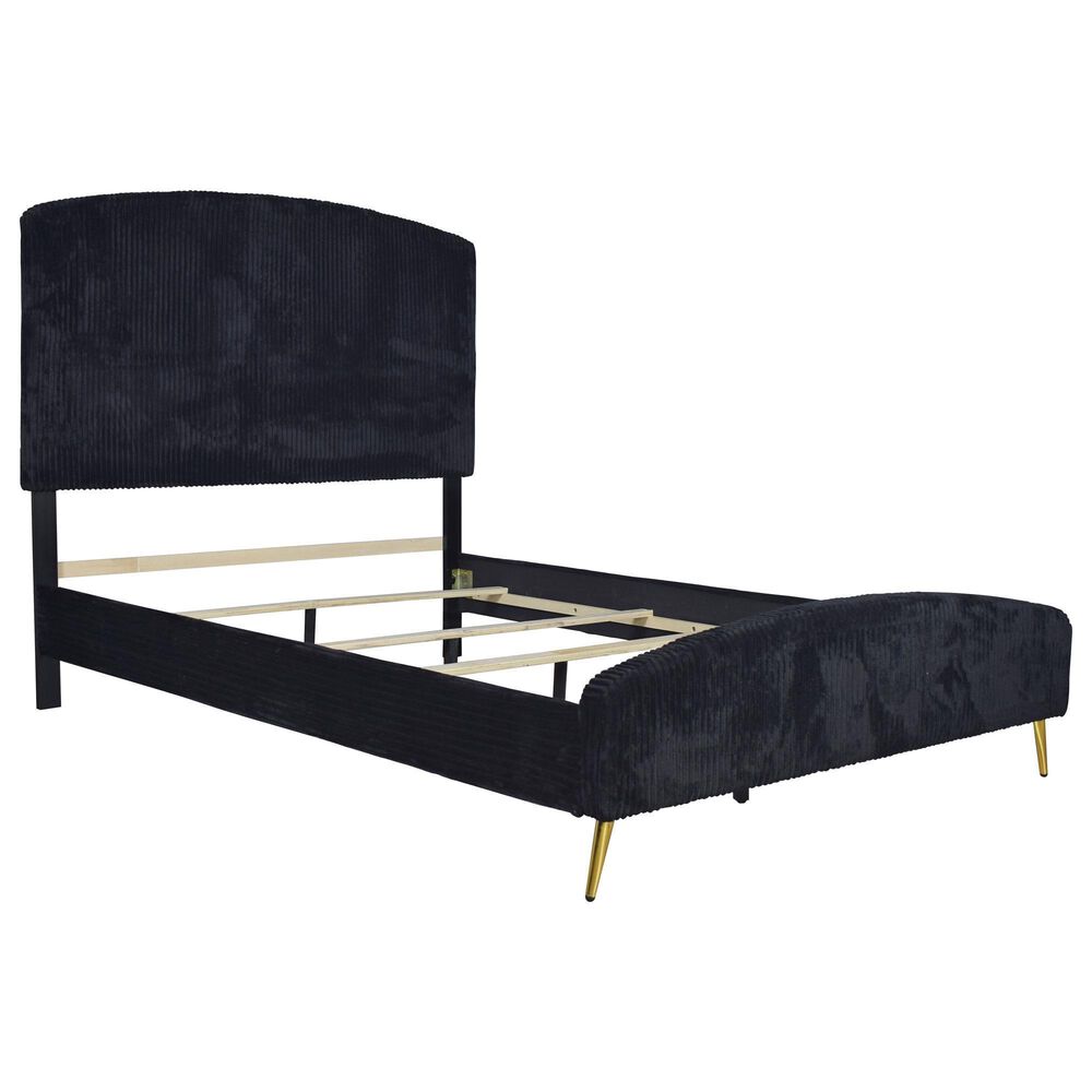New Heritage Design Kailani 5-Piece Queen Bedroom Set in Black, , large