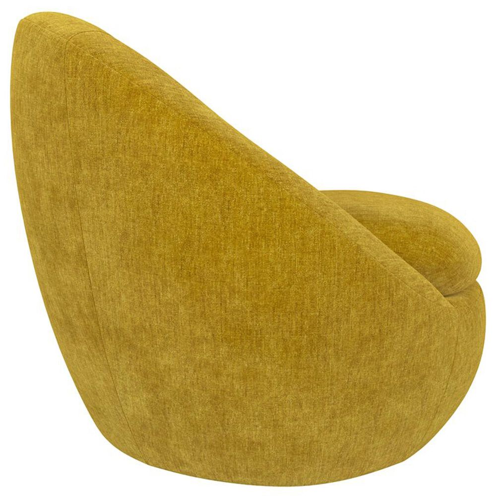 Golden Wave Furniture Blossom Swivel Chair in Yellow, , large