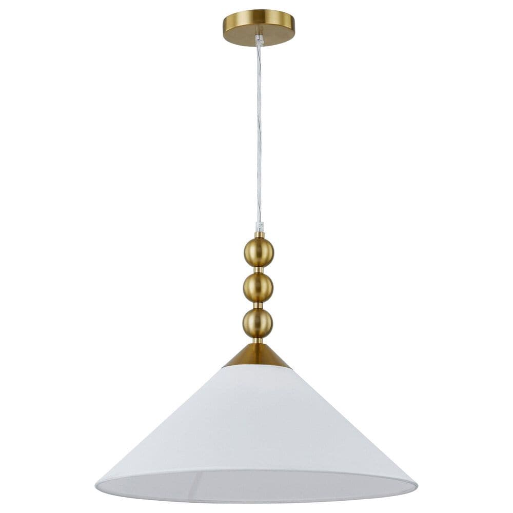 Southern Lighting Ashby 1-Light Pendant in White, , large
