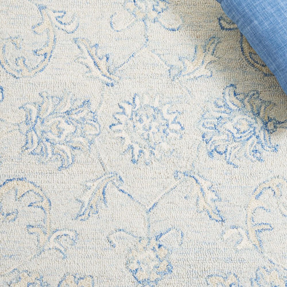 Safavieh Micro-Loop 6&#39; x 9&#39; Blue and Beige Area Rug, , large