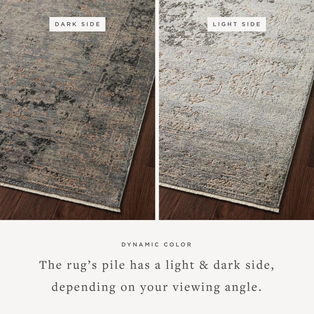 Loloi Sonnet 2&#39;6&quot; x 10&#39; Charcoal and Slate Runner, , large