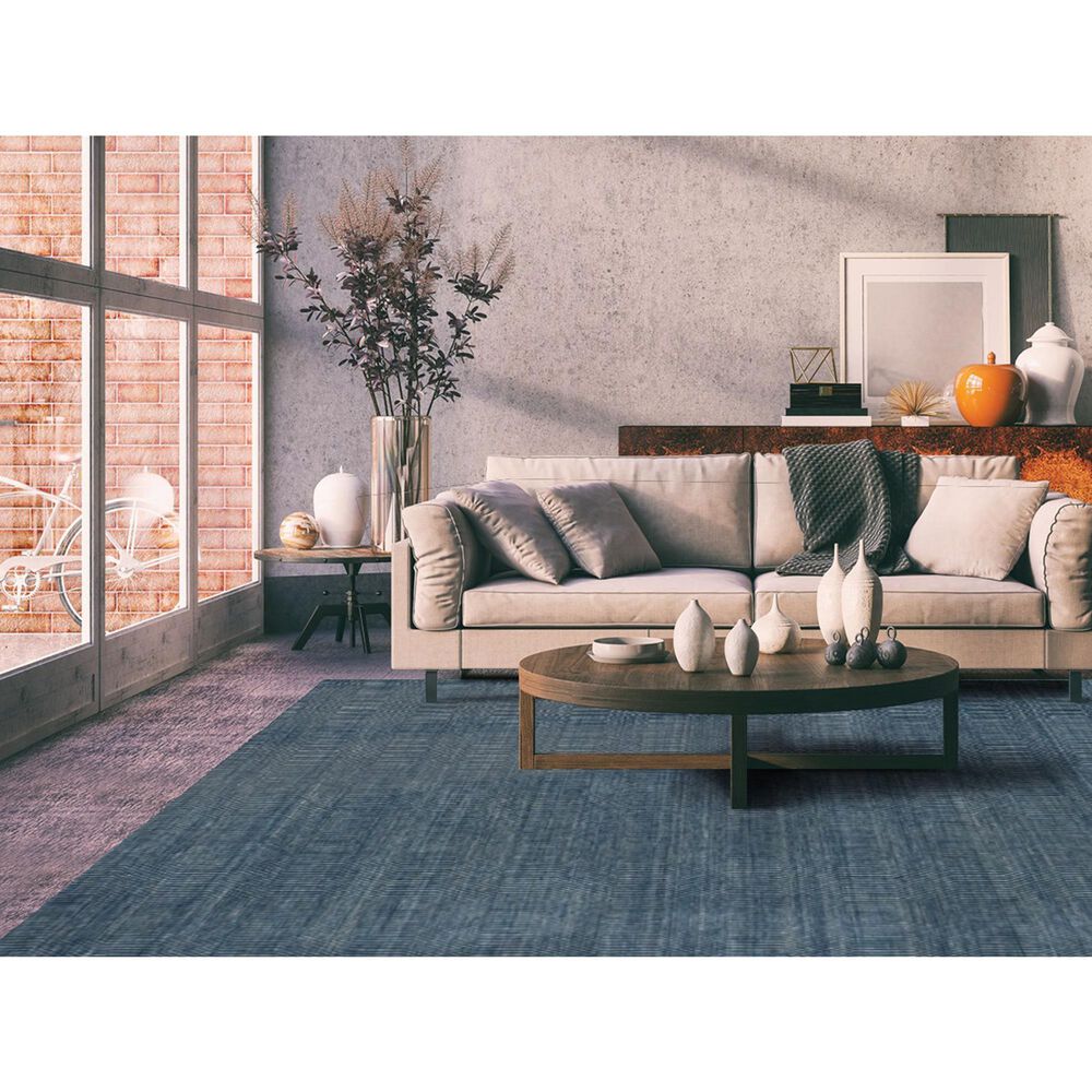 Radici USA Alleanza 8&#39; x 10&#39; Teal Area Rug, , large
