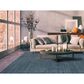 Radici USA Alleanza 8" x 10" Teal Area Rug, , large