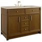 James Martin Bellshire 48" Single Bathroom Vanity in Honey Oak with 3 cm Tajnar Eclos Top and Rectangular Sink, , large
