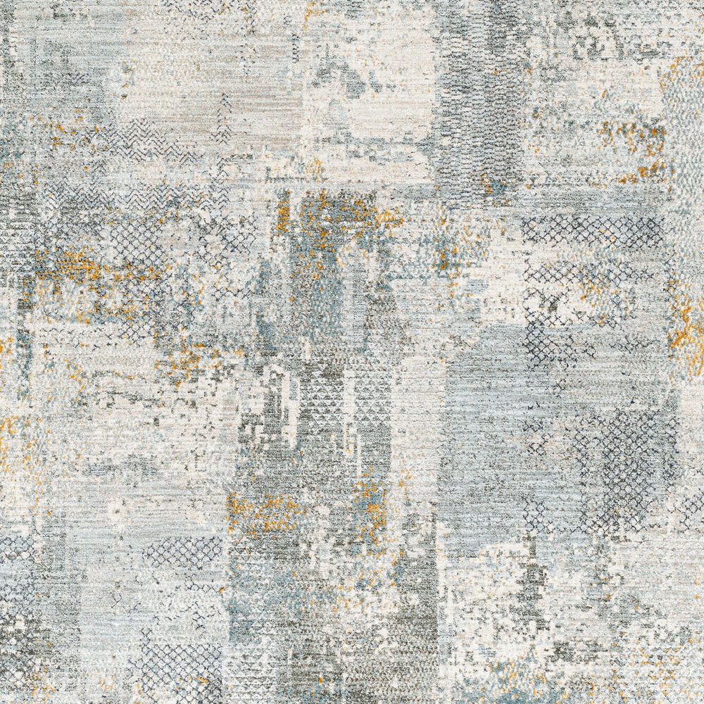 Surya Dresden Dusty Sage, Taupe, Deep Teal, Off-White, Ink Blue, Light Gray and Mustard 6'7" x 9'6" Area Rug, , large