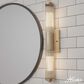 Hunter Holly Grove 24" 2-Light Vanity with Clear Shade in Alturas Gold, , large
