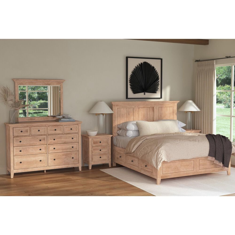 Hawthorne Furniture San Mateo 5-Piece King Storage Bedroom Set in Wheat, , large