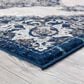 Amer Rugs Alexandria 4" x 6" Ivory and Navy Area Rug, , large