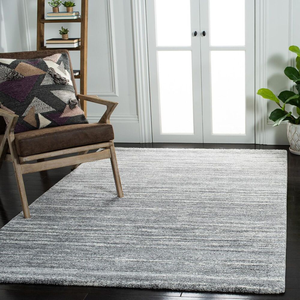 Safavieh Cyrus Shag CYR128F 4&#39;5&quot; x 6&#39;5&quot; Grey and Ivory Area Rug, , large