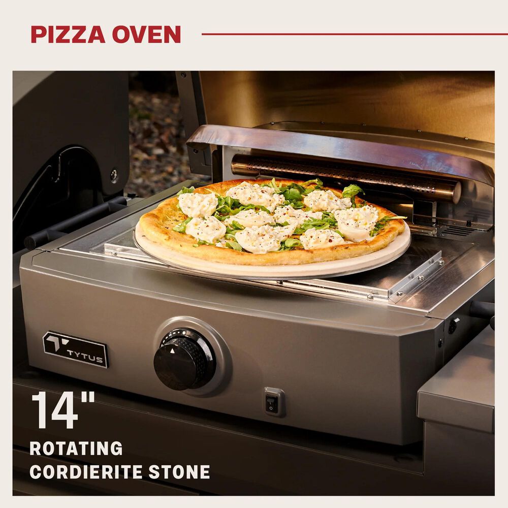 Tytus 4-Burner Gas grill w/ Pizza Oven in Gunmetal Gray, , large