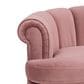 Jennifer Taylor Home Halle 35.5" Rolled-Arm Dog Bed with Channel-Tufted Back in Ash Rose Pink, , large