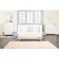 Foundations Worldwide Soho Convertible Crib in Matte White and Natural, , large