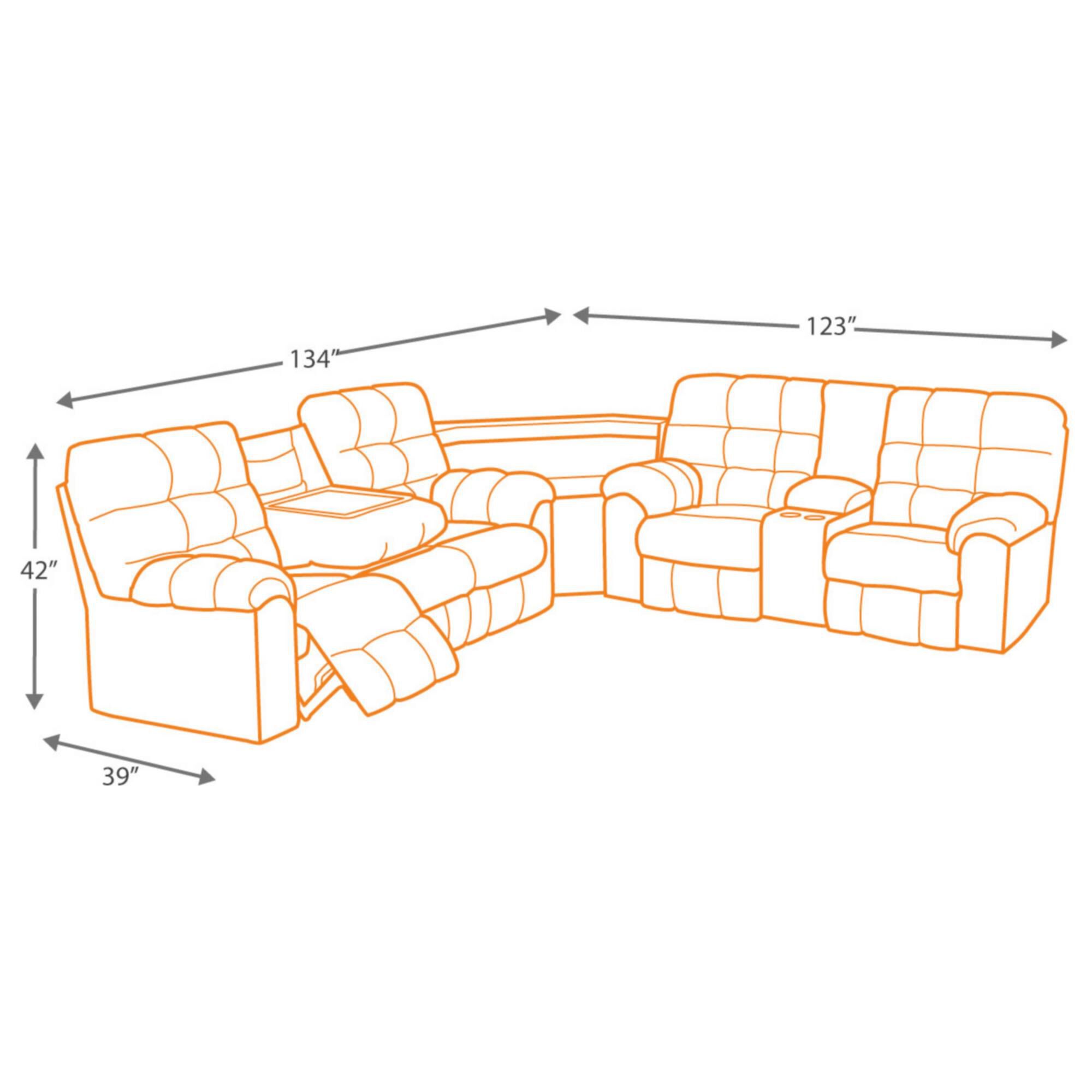 Signature Design by Ashley Acieona Reclining Sofa with Drop Down