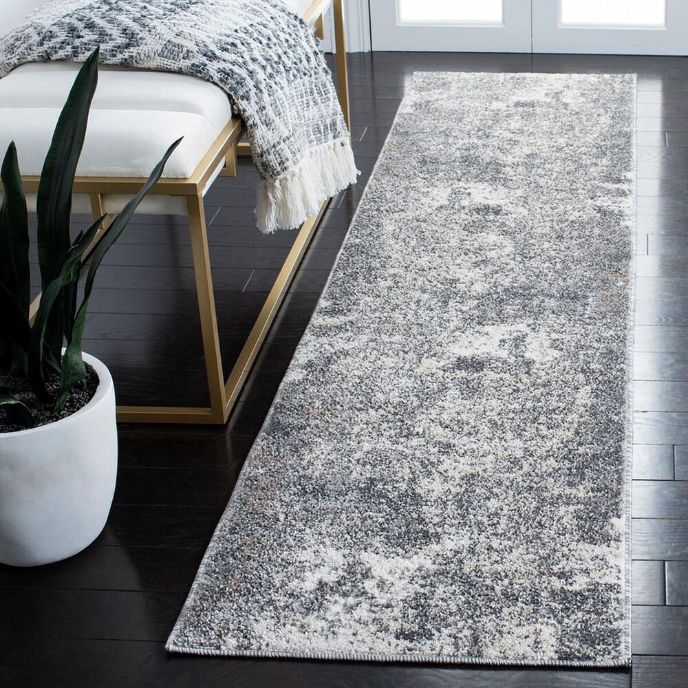 Safavieh Aston ASN705F 2&#39; x 8&#39; Grey and Ivory Runner, , large