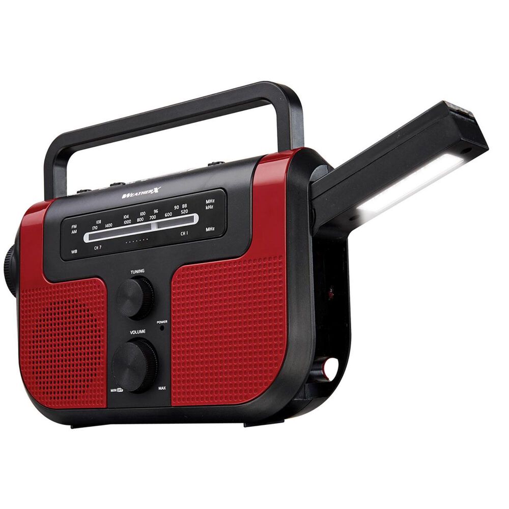 iLive Direct Tuning AM / FM Weather Band Radio with Flashlight and Lantern, , large