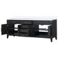 Lexora Home Laurel 84" Double Bathroom Vanity in Black Oak with White Cultured Marble Top and Rectangular Sinks, , large