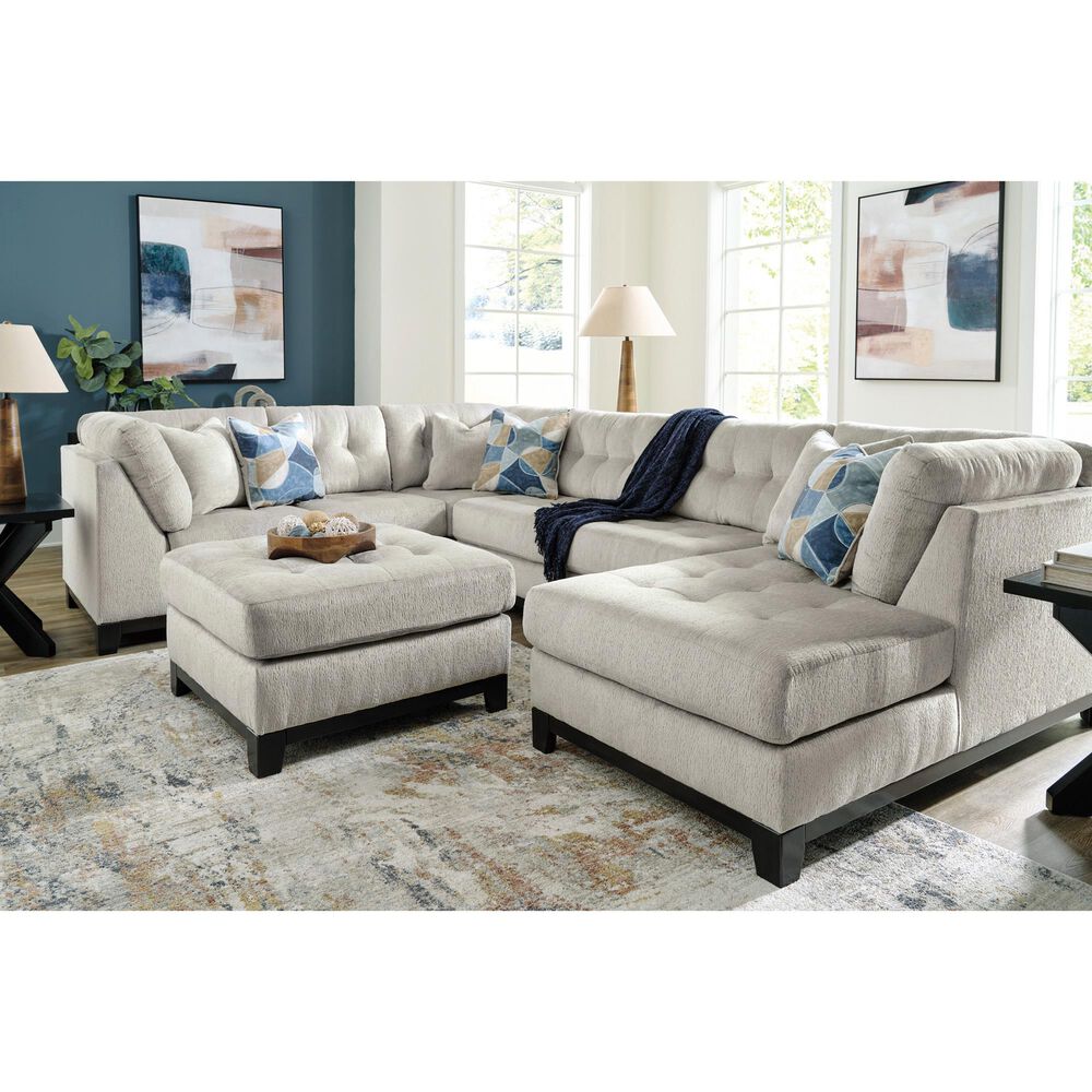 Ashley Maxon Place Oversized Accent Ottoman in Stone, , large