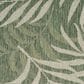 Nourison Garden Oasis GOA01 Green and Ivory 3" x 5" Indoor/Outdoor Area Rug, , large