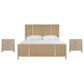 Universal Furniture Oasis Queen Panel Bed with Two Nightstands in Dockside and Natural, , large
