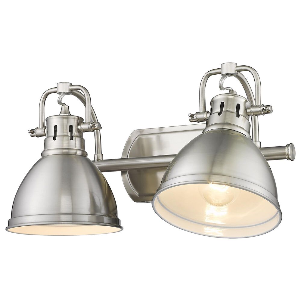 Golden Lighting Duncan 2-Light Bath Vanity in Pewter/Pewter, , large