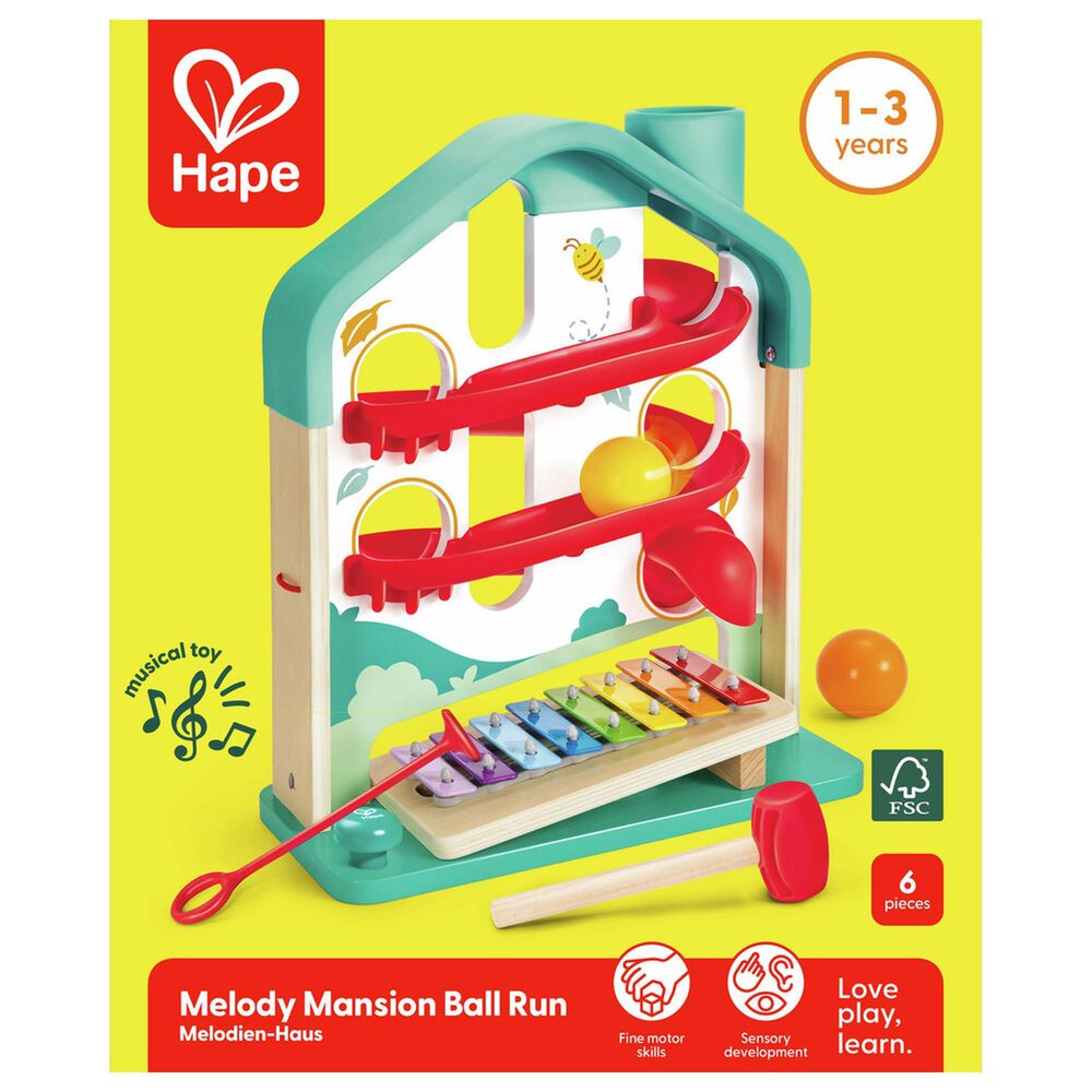 Hape Toys Melody Mansion Ball Run in Multicolor, , large