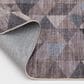 Central Oriental Rugease Velveteen Marlow Brown and Dark Grey 2"3" x 6" Runner, , large
