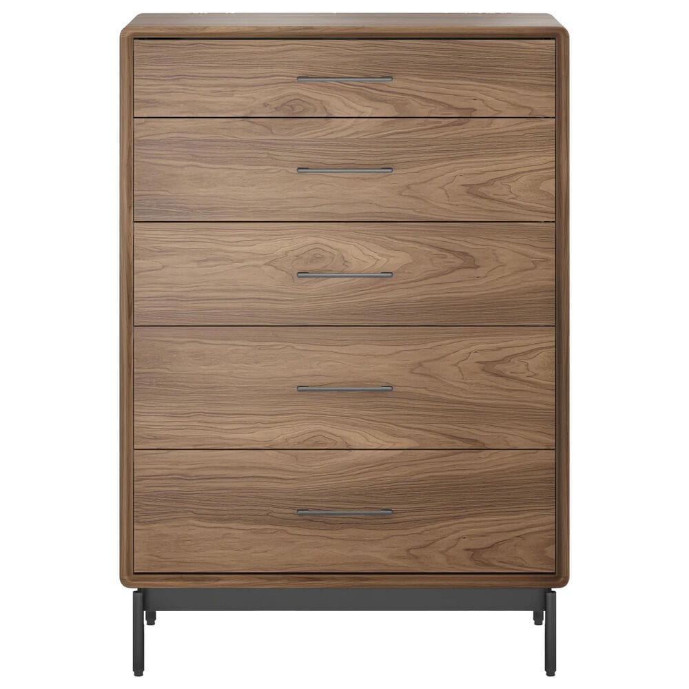 BDI LINQ 4-Piece King Bedroom Set in Natural Walnut, , large