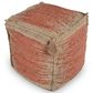 Steve Silver Jafar Pouf in Khaki and Orange, , large