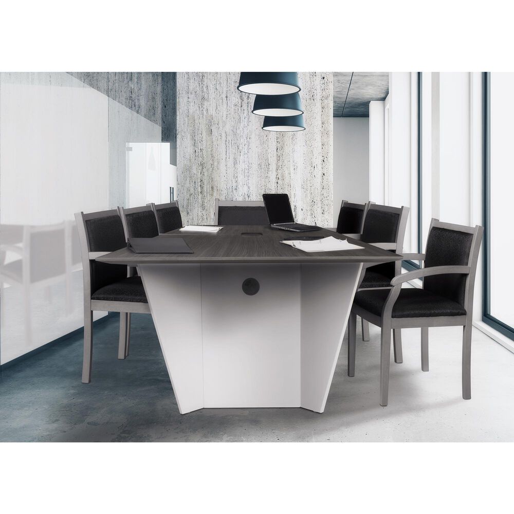 Regency Global Sourcing Array 120" Conference Table in White and Ash Grey, , large