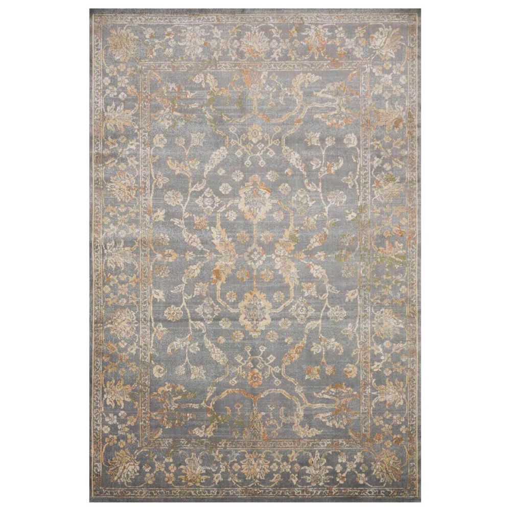 Loloi II Isadora ISA-05 6" x 9" Silver Area Rug, , large