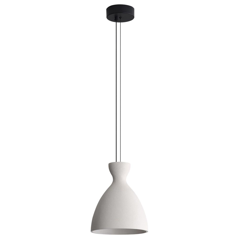 Golden Lighting Aethera 10" 1-Light LED Pendant in White Sandstone, , large