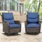Sunwell Garden Carolina Patio Swivel Glider Chair in Blue (Set of 2), , large