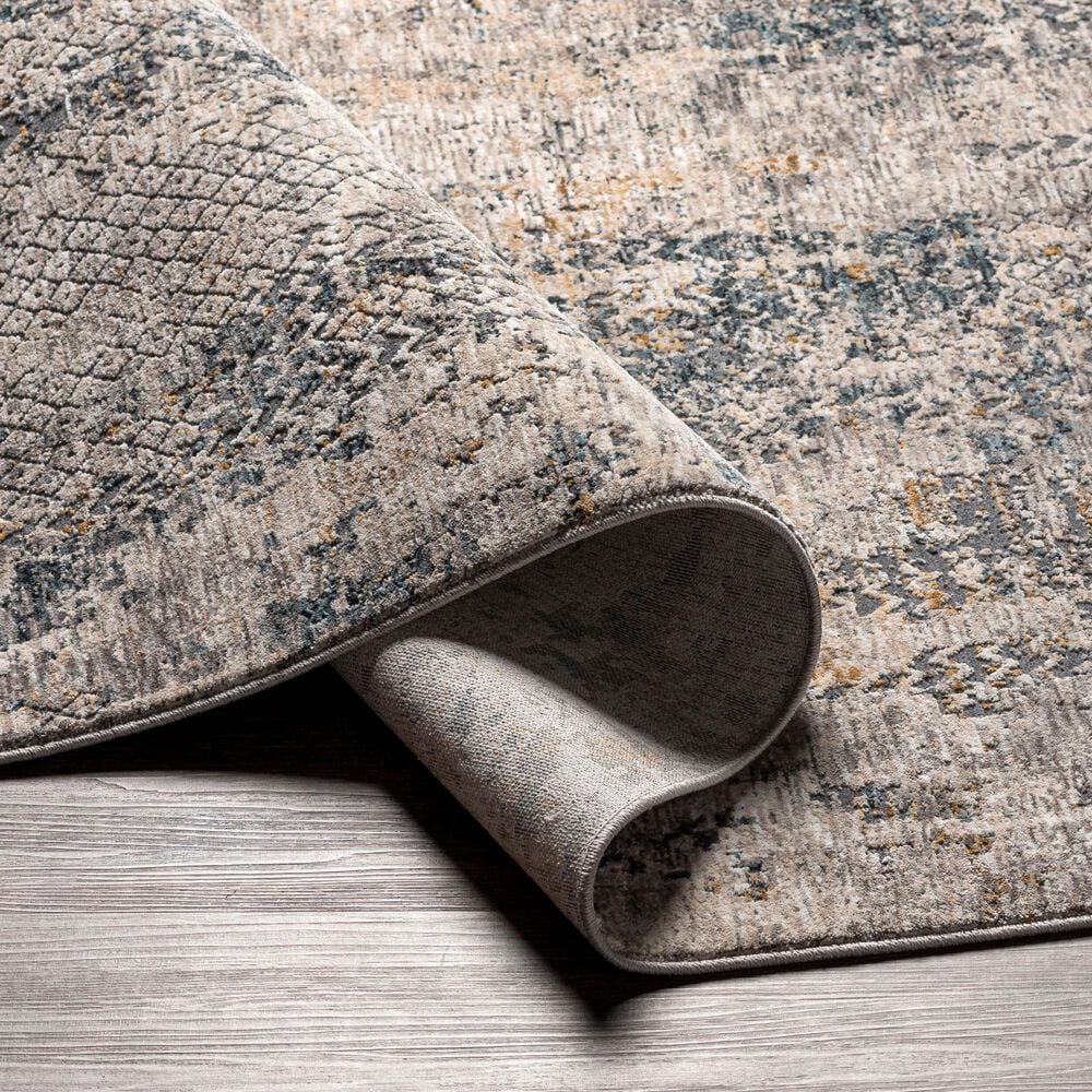 Surya Cardiff CDF-2302 Light Gray, Charcoal, Light Beige, Tan and Dark Blue 10&#39; x 13&#39;11&quot; Area Rug, , large