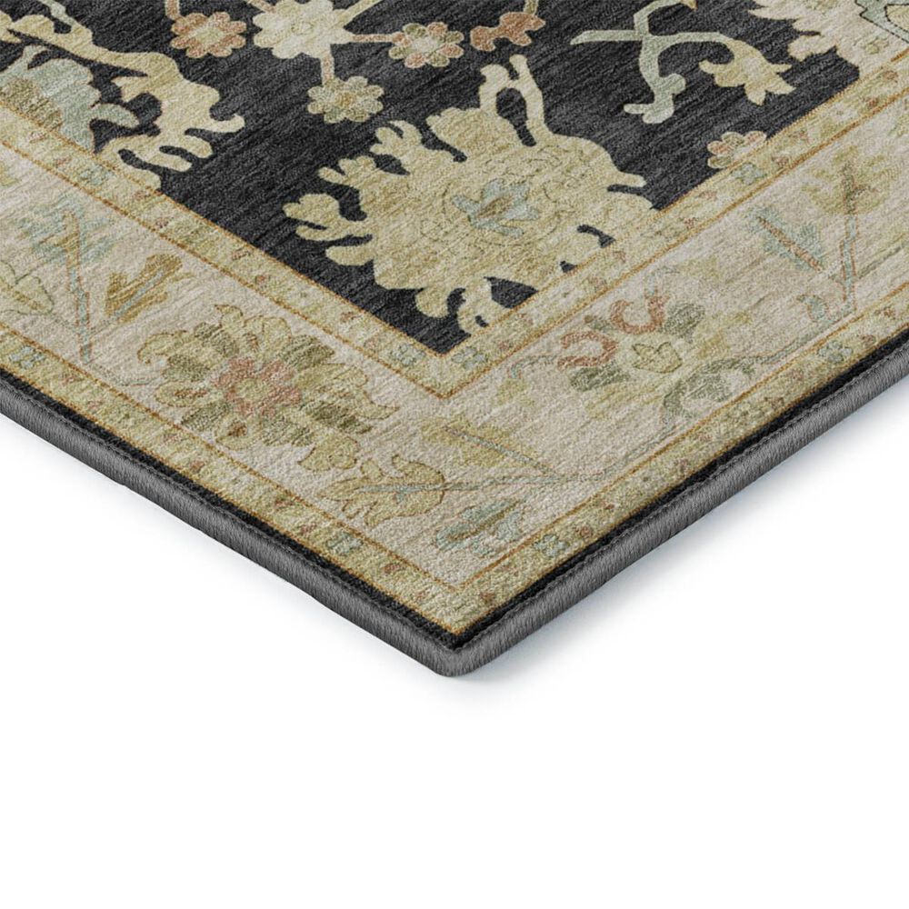 Dalyn Rug Company Hatay HY2 2'3" x 7'6" Black Runner, , large