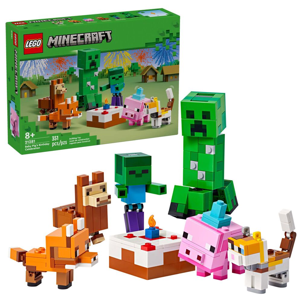 LEGO Minecraft Baby Pig&#39;s Birthday Celebration, , large