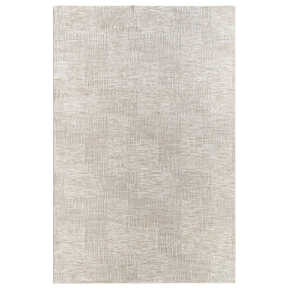 Surya Masterpiece Light Gray, Medium Gray and Cream 5" x 7"5" Area Rug, , large