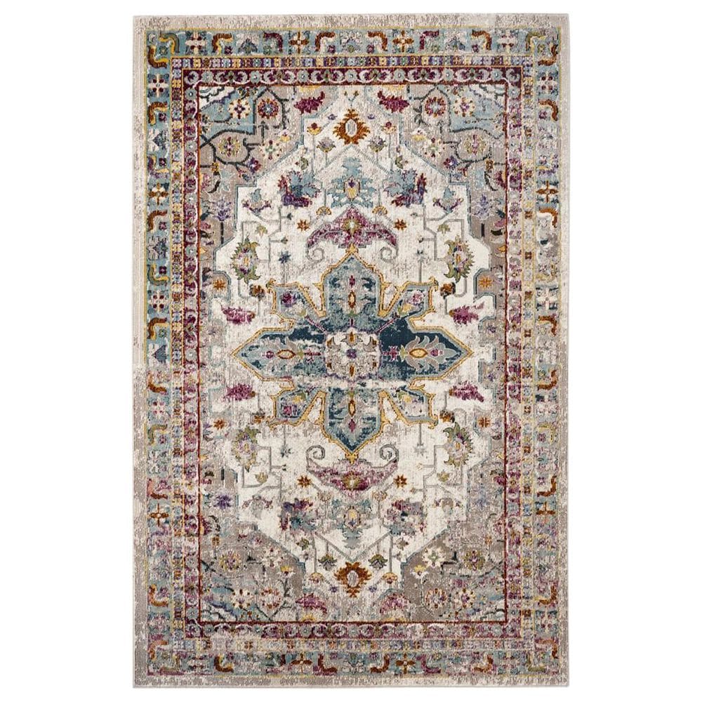 Safavieh Aria ARA160C 4" x 6" Cream and Multicolor Area Rug, , large