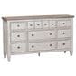 Belle Furnishings Heartland 3 Piece King Bedroom Set in Antique White, , large